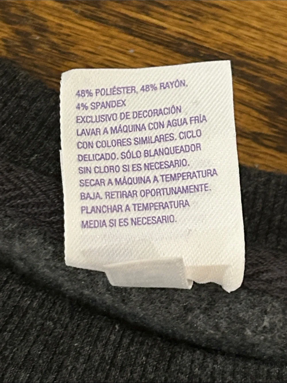 Charcoal Crewneck Fleeve Lined Super Soft Loungewear - Classic Pullover